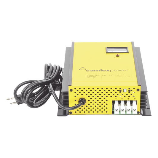 Cargador de Baterías de Plomo Ácido 24 Volts, 15 A / Bancos de 100 a 200 Ah