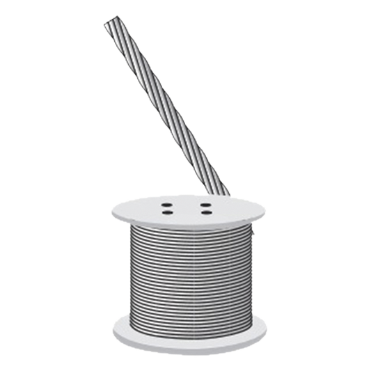 Cable Retenida 7 Hilos, Resistencia 1293 Kg. Diámetro 3/16" (Venta x metro).