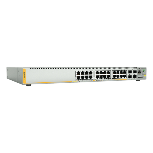 Switch PoE+ Administrable Capa 3, 24 Puertos 10/100/1000 Mbps + 4 SFP Gigabit, 370 W