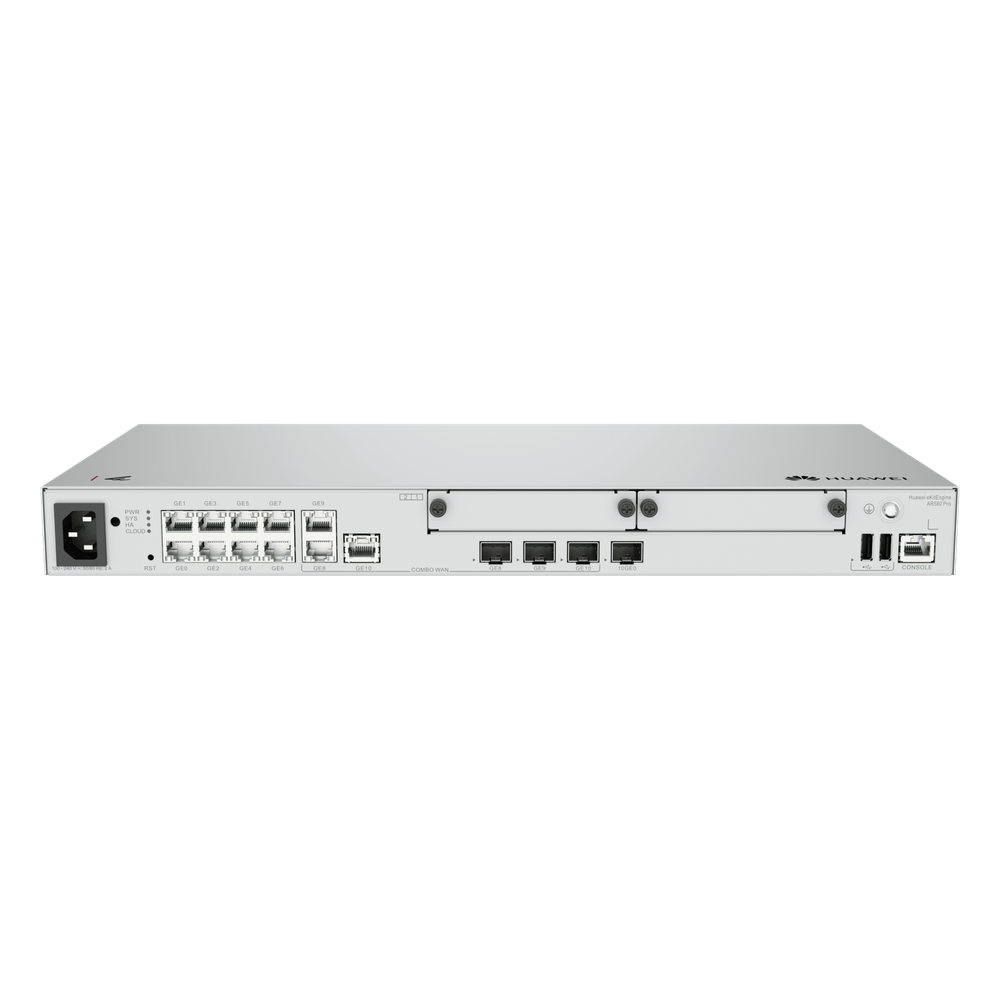 Router Empresarial / LAN: 1 SFP+ & 8×GE / WAN: 1 × SFP+ & 2×GE / 1,200 Usuarios / 128 APs Gestionables / 1,000 Túneles IPsec / 3 Gbps / Firewall NGFW IPS Antivirus