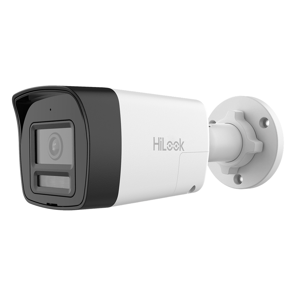 [Audio Bidireccional + Dual Light + ColorVu] Bala TURBOHD 3K (5 Megapixel) / Lente 2.8mm / 30 mts IR EXIR + 20 mts Luz Blanca / Micrófono y Bocina Integrado / Exterior IP67 / Metal / dWDR