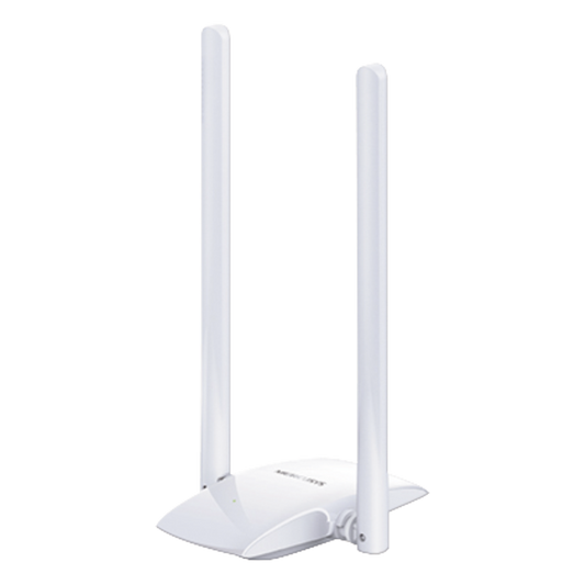 Adaptador Inalámbrico N / Alta Ganancia de 300 Mbps 2.4 GHz / 2 antenas externas de 5 dBi
