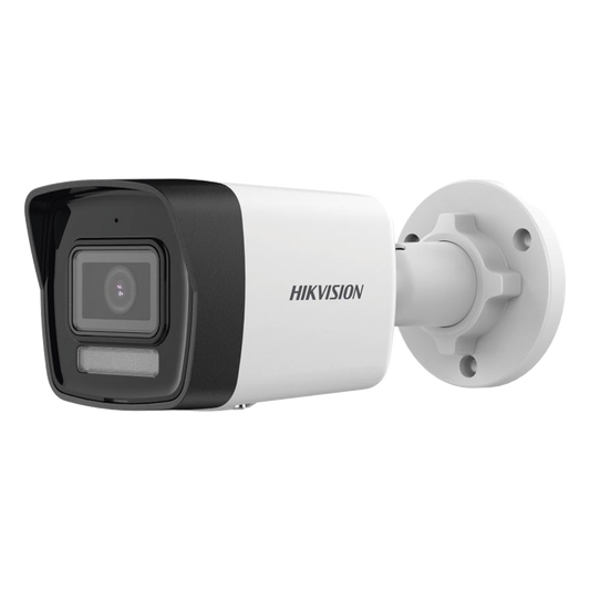 Bala IP 6 Megapixel / Lente 2.8 mm / Dual Light (30 mts IR + 30 mts Luz Blanca) / Micrófono Integrado / ACUSENSE Lite / Exterior IP67 / H.265 / PoE