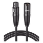 Cable para Micrófono XLR Tipo Canon Macho a Hembra / 10 Metros / Plug & Play / Antiinterferencias / Triple Blindaje / Alta Calidad / Color Negro