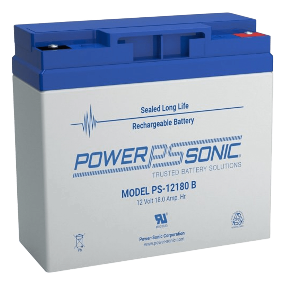 Batería 12V, 18AH, Para Respaldo, Tecnologías AGM/VRLA, Diseño De Vida Útil 5 Años, Terminales Tipo B, Listada UL, Libre De Mantenimiento