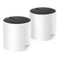 Kit 2 Routers Inalámbricos MESH Interior para Hogar / Doble Banda Wi-Fi 6 AX3000 Mbps / 3 Puerto Gigabit WAN/LAN / 2 Antenas Internas / Administración Mediante la App Deco (iOS, Android) / Protección HomeShield