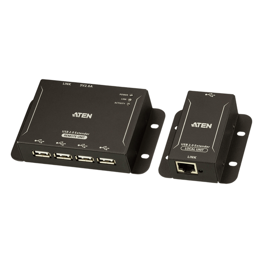 Extensor USB 2.0 |Cat 5| Hub de 4 puertos | hasta 50 metros
