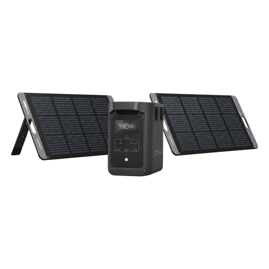 KIT DE ENERGÍA PORTÁTIL ECOFLOW E980 Y PANEL SOLAR 200W