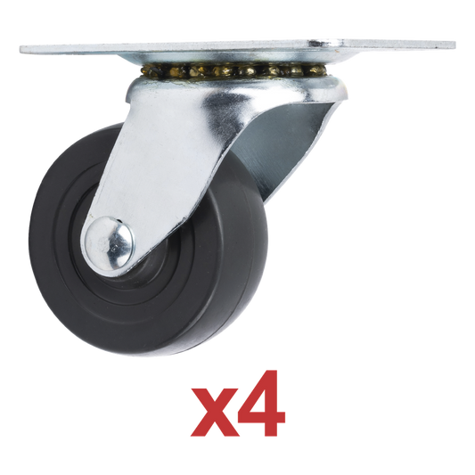 Kit de 4 Ruedas Locas para Racks y Gabinetes (Ver Compatibilidad).