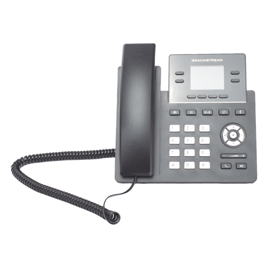 Teléfono IP Grado Operador, 4 líneas SIP con 2 cuentas, puertos Gigabit PoE, pantalla a color 2.4", codec Opus, IPV4/IPV6 con gestión en la nube GDMS
