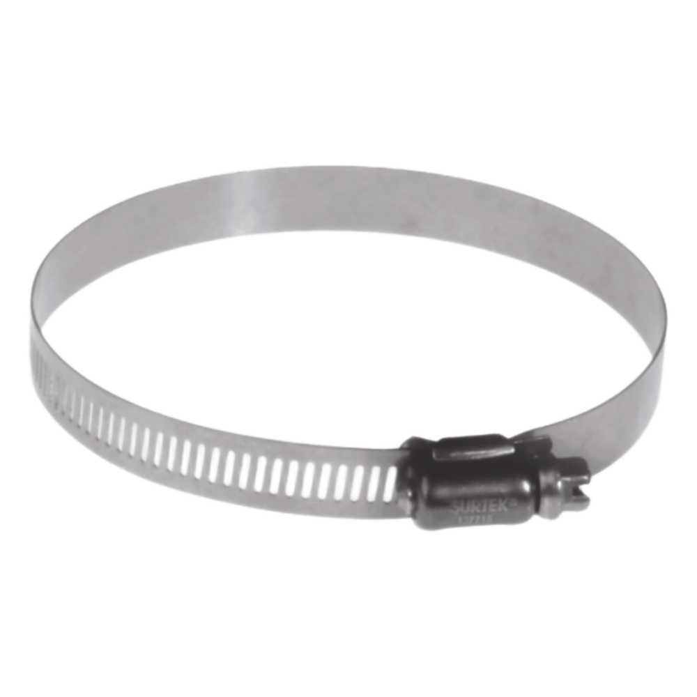 Abrazadera Sin Fin Diámetro 3-5/16" a 4-1/4", de 1/2" de Ancho Inoxidable.