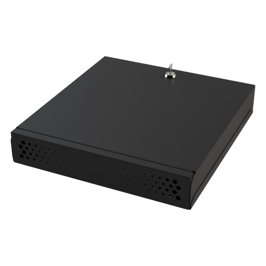 Gabinete Metálico de Seguridad para DVR/NVR, Ancho 396 mm x 78 mm de Alto x