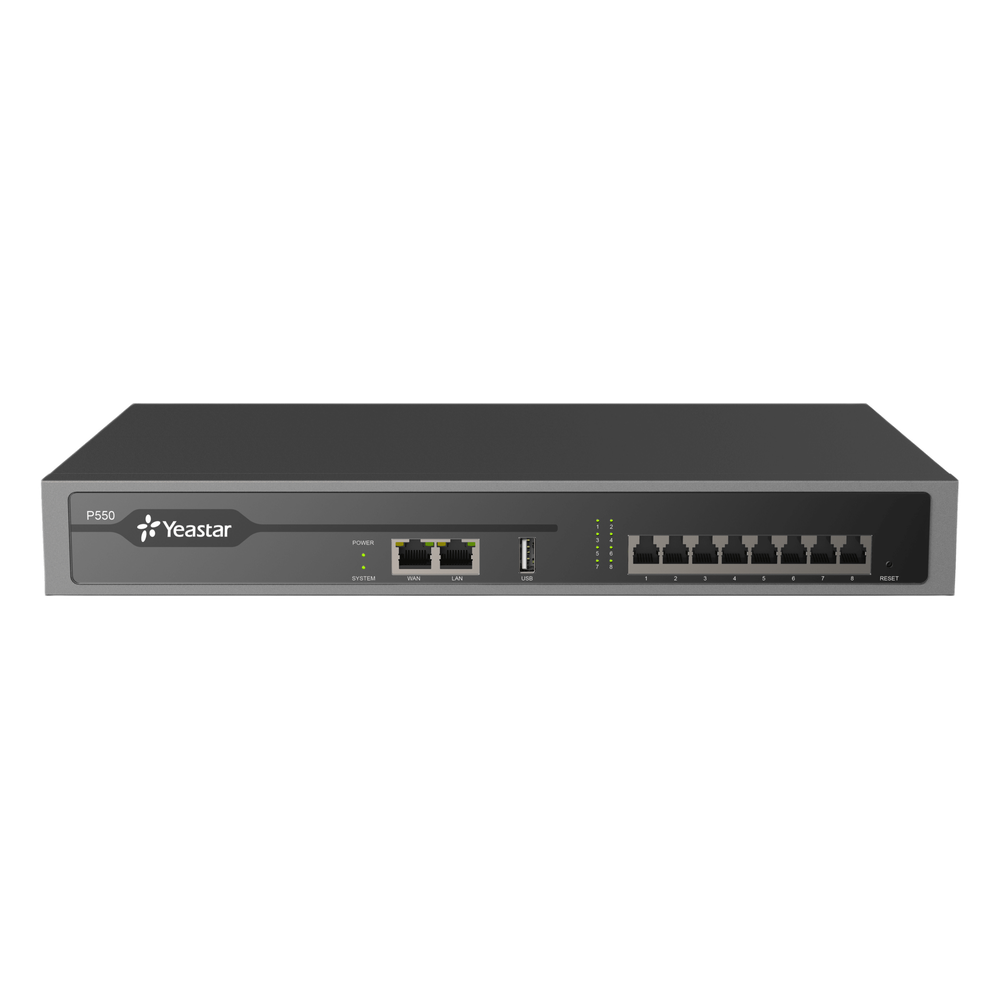 Conmutador IP PBX Enterprise / 50 Extensiones / 25 Llamadas Simultáneas / Hasta 8 Puertos FXO/FXS / Call Center Integrado / Omnicanal WhatsApp, Facebook y SMS / Transcripción y Resumen IA / Linkus UC