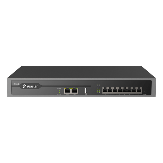 Conmutador IP PBX Enterprise / 50 Extensiones / 25 Llamadas Simultáneas / Hasta 8 Puertos FXO/FXS / Call Center Integrado / Omnicanal WhatsApp, Facebook y SMS / Transcripción y Resumen IA / Linkus UC