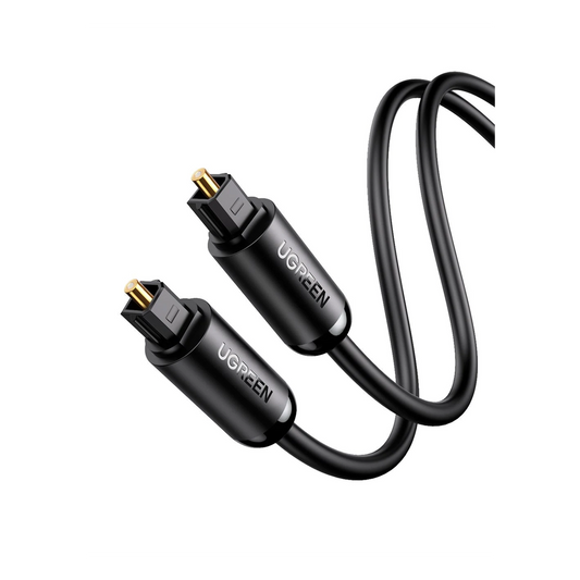 Cable Óptico Toslink (S/PDIF) de Alta Calidad para Audio Digital / 3 Metros (9.84 Pies) / Tapa de Protección / Dolby 7.1 Canales / Diseño Durable / Plug & Play / Color Negro