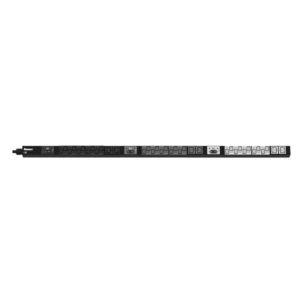 PDU Básico para Distribución de Energía, Enchufe de Entrada NEMA L15-30P, Con 30 Salidas C13 y 6 C19, de Instalación Vertical, 208 Vca, 30 Amp