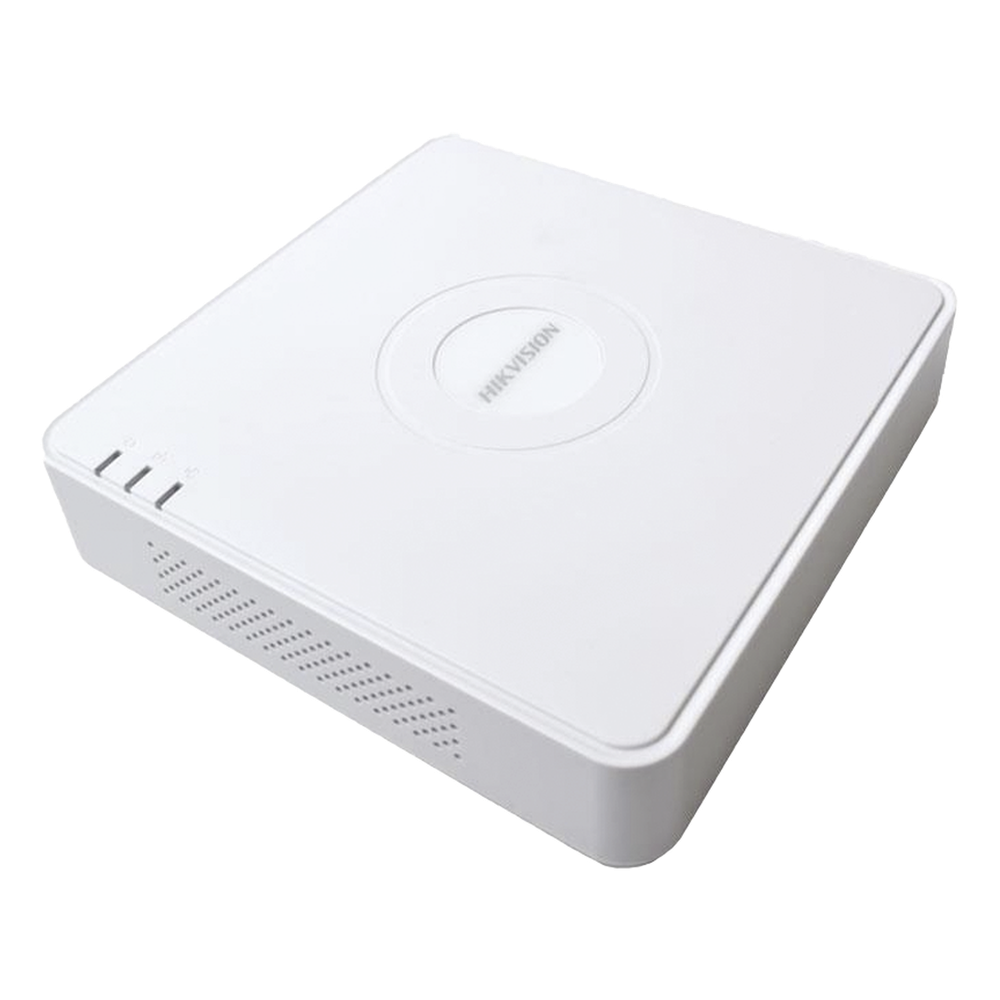 NVR 4 Megapixel (Compatible con Cámaras ACUSENSE) / 4 canales IP / 4 Puertos PoE /1 Bahía de Disco Duro / Salida de Vídeo Full HD