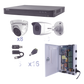 KIT TurboHD 1080p / DVR 16 Canales / 8 Cámaras Bala (exterior 2.8 mm) / 8 Cámaras Eyeball (exterior 2.8 mm) / Transceptores / Conectores / Fuente de Poder Profesional