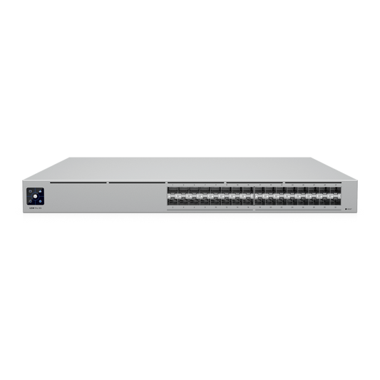 Switch Pro XG Aggregation de 25G con 32 puertos SFP28, Capacidad de Switching de 1.6 Tbps, Funciones Layer 3, Respaldo de Energía USP RPS y Etherlighting™.