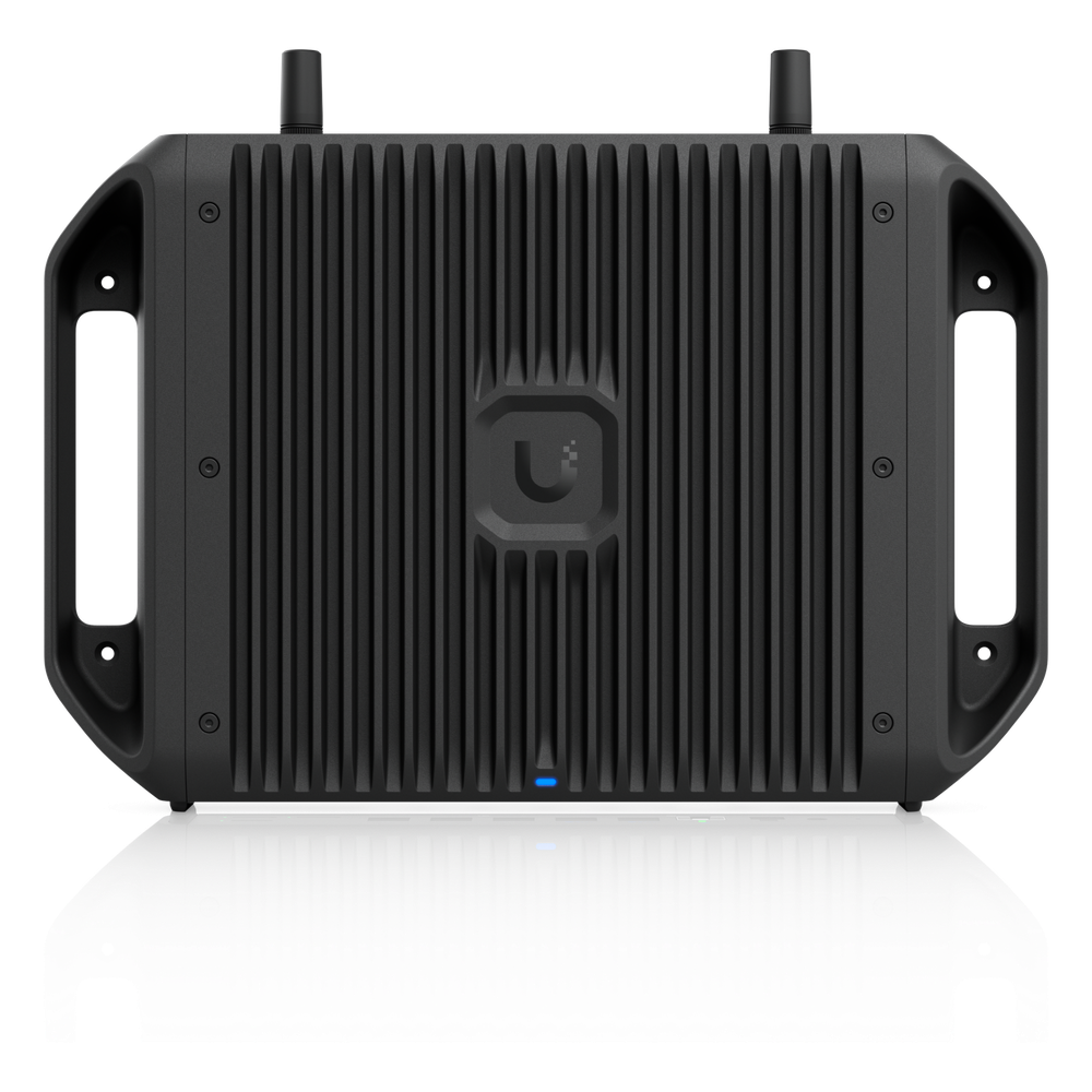 Cloud Gateway Industrial Rugerizado sin Ventilador con Puertos 10 GbE, 350W de Potencia Total para Despliegues PoE de Alta Densidad, Enrutamiento Avanzado y Almacenamiento microSD para Aplicaciones UniFi