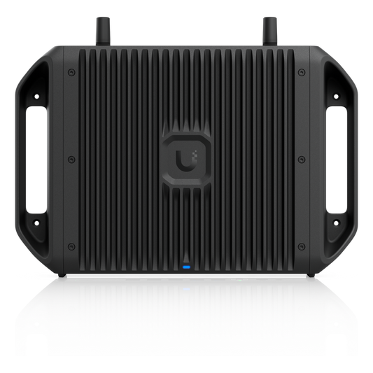 Cloud Gateway Industrial Rugerizado sin Ventilador con Puertos 10 GbE, 350W de Potencia Total para Despliegues PoE de Alta Densidad, Enrutamiento Avanzado y Almacenamiento microSD para Aplicaciones UniFi