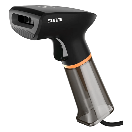 Escáner portátil 2D SUNMI / Sensor de imagen CMOS 640x480 / Precisión de lectura ≥3 mil / Código QR y EAN13 / Plug and Play / Resistente a caídas de 1,2 m / USB tipo A / Sistema operativo multiplataforma