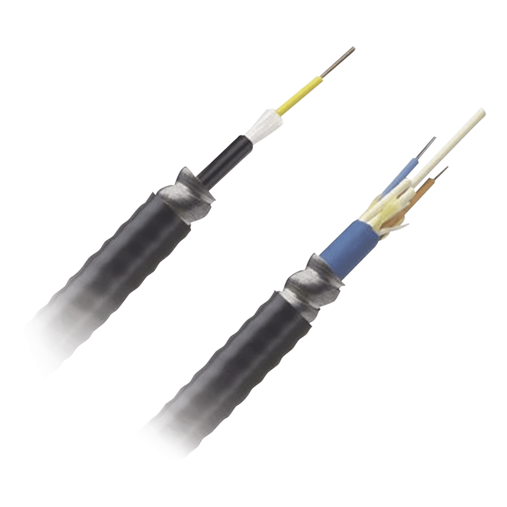 Cable de Fibra Óptica de 6 Hilos, Monomodo OS2, Interior/Exterior, Armada, Loose Tube 250um, OFCR (Riser), Precio Por Metro