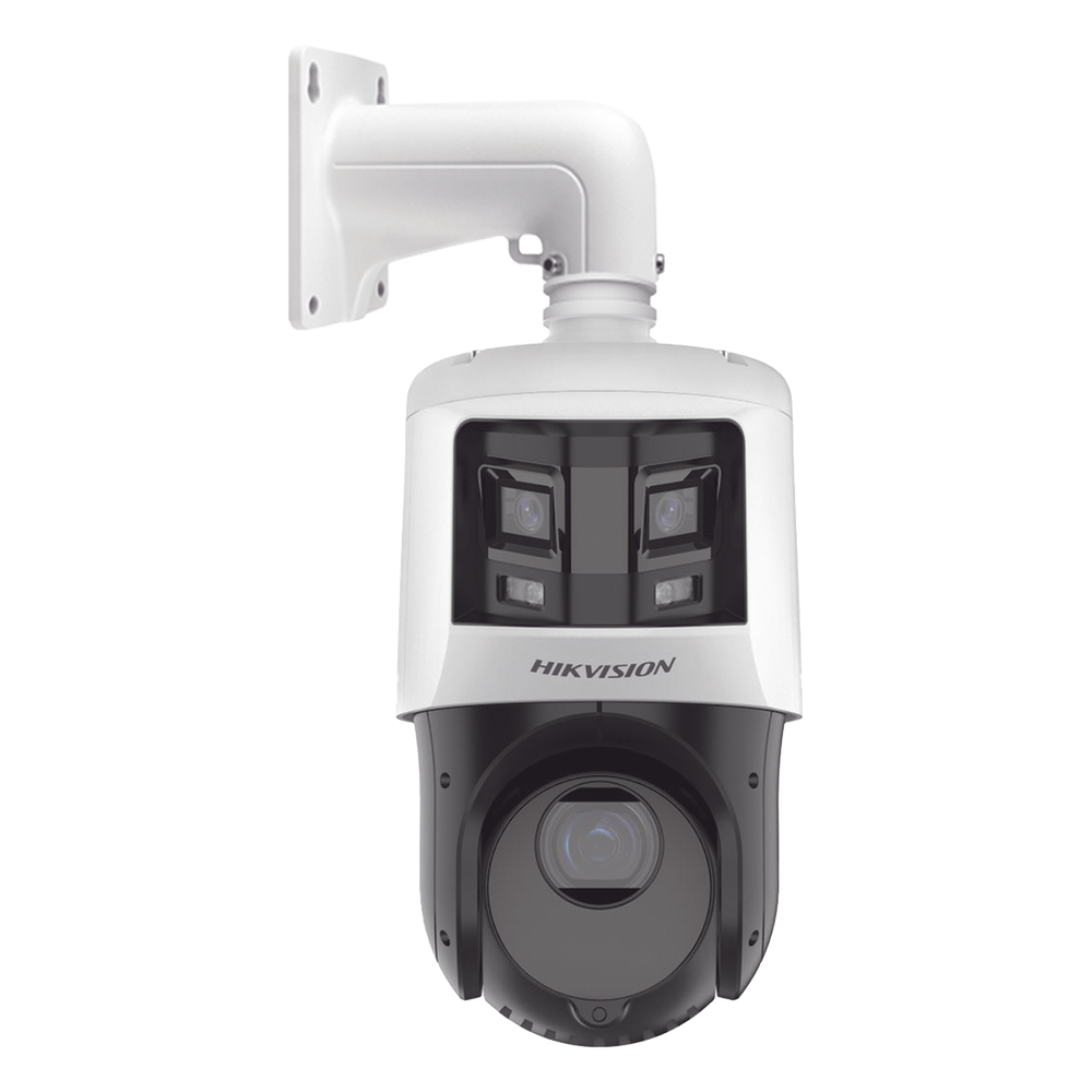 [TandemVu] PTZ IP 4 Megapixel con Cámara Panoramica 6 Megapixel / 25X Zoom / 100 mts IR / IP66  / WDR / PoE+ / Entrada-Salida de Audio y Alarma / Ultra Baja Iluminación / Micro SD