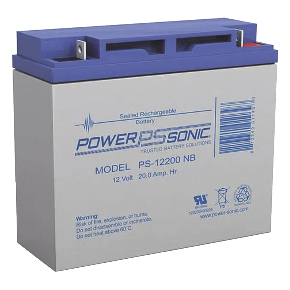 Batería 12V, 20AH, Para Respaldo, Tecnologías AGM/VRLA, 5 Años Vida Útil, Terminales NB2, Reconocida UL