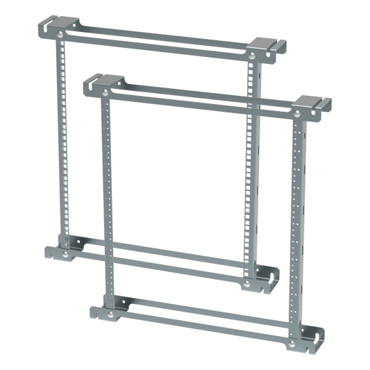 Ángulos de Rack ProTek / 12U / 19 pulgadas / Orificios Roscados (Tapped) / Acero / Zinc Plated / 533 mm (21 in) / EIA-310