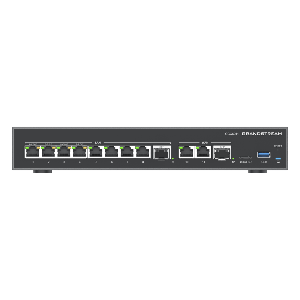 4 en 1: Firewall Nueva Generación, Router, PBX IP, Switch 10 Puertos Gigabit (4 PoE) + 2 Puertos SFP 2.5 Gigabit