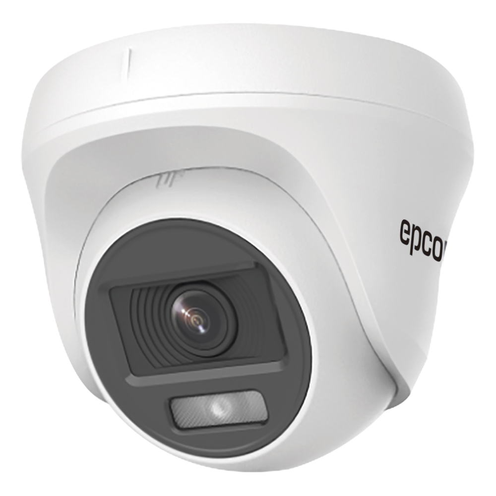 Turret TURBOHD 2 Megapíxel (1080p) / Imagen a color 24/7 / Lente 2.8 mm / Policarbonato / Luz Blanca 20 mts / Interior / Microfono Integrado / TVI-AHD-CVI-CVBS / dWDR