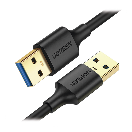 Cable USB-A 3.0 a  USB-A 3.0 / 1 Metro / Macho a Macho / Conector Niquelado / Núcleo de Cobre Estañado / Blindaje Múltiple / Velocidad 5Gbps / No Requiere Controlador / Compatible con USB2.0 Y USB 1.1