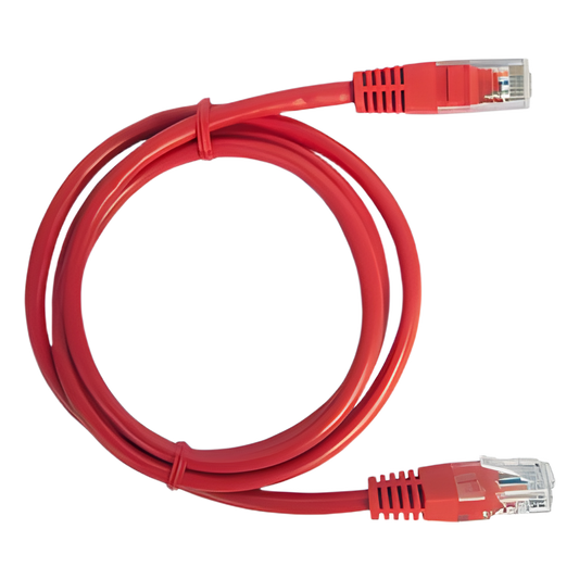 Cable de Parcheo UTP Cat6 - 2 Metros (6.56 Pies) - Rojo