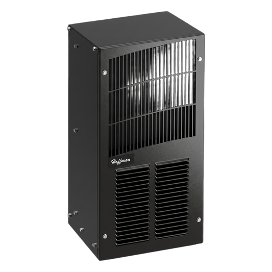 Aire Acondicionado Compacto Para Exterior, Uso en Gabinetes de Telecomunicaciones de Grado Industrial, Frío T20, 2000 BTU, 115 Vca, de Acero, Color Negro