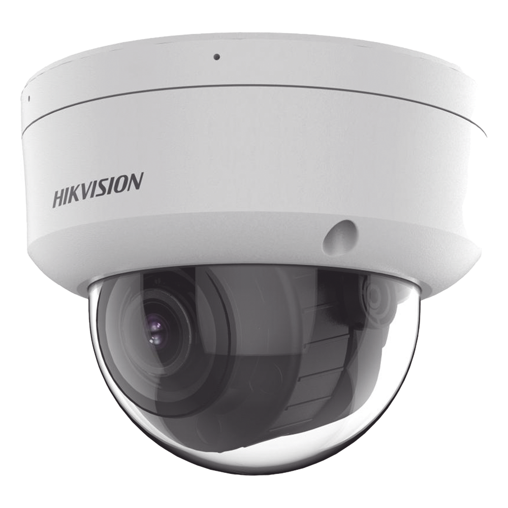 [Dual Light + 2 Micrófonos Integrados] Domo IP 4 Megapixel / Lente Mot. 2.8 a 12 mm / 40 mts Luz Blanca + 40 mts IR / ACUSENSE / Exterior IP67 / IK10 / WDR 120 dB / PoE / ONVIF / Alarmas I/O / Micro SD / Metal / ACUSEEK