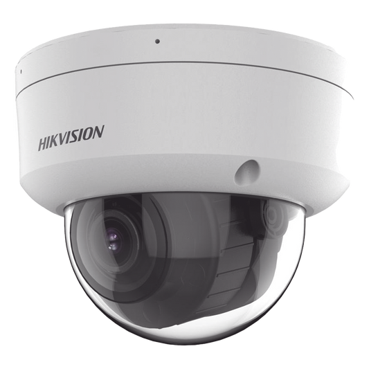 [Dual Light + 2 Micrófonos Integrados] Domo IP 4 Megapixel / Lente Mot. 2.8 a 12 mm / 40 mts Luz Blanca + 40 mts IR / ACUSENSE / Exterior IP67 / IK10 / WDR 120 dB / PoE / ONVIF / Alarmas I/O / Micro SD / Metal / ACUSEEK