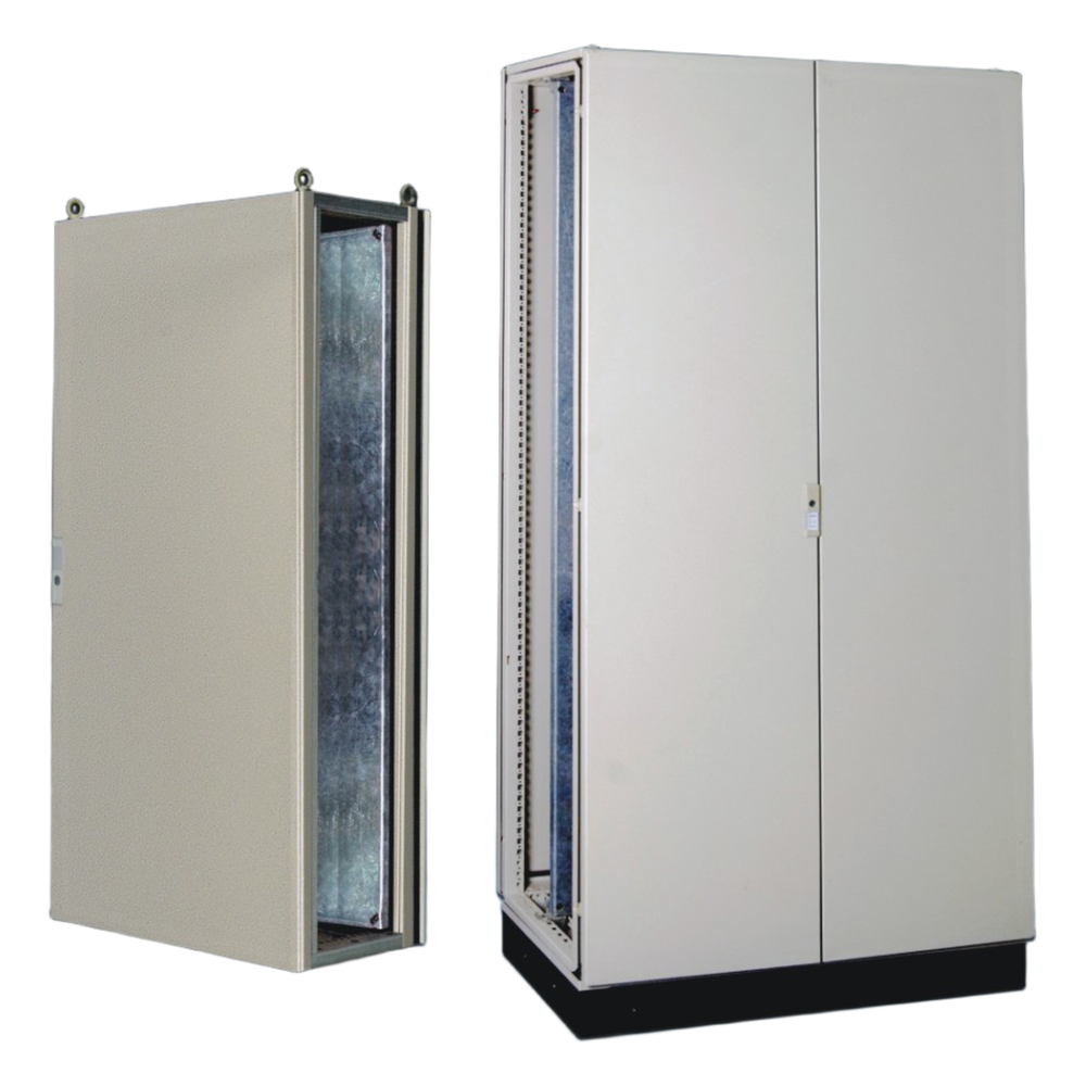 Gabinete de Acero IP55  (1200 x 2000 x 600 mm) con Placa Trasera Interior Metálica y Puerta Doble