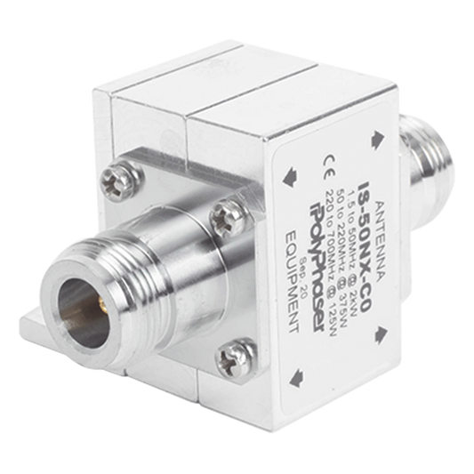 Protector Coaxial RF / 1.5-700 MHz / 50 &Omega; / Conectores N Hembra / Ceja Lateral / 2 kW