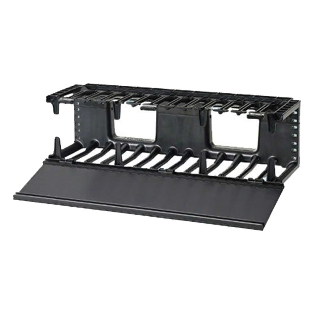 Organizador de Cables Horizontal NetManager, Sencillo (Solo Frontal), Para Rack de 19in, 3UR