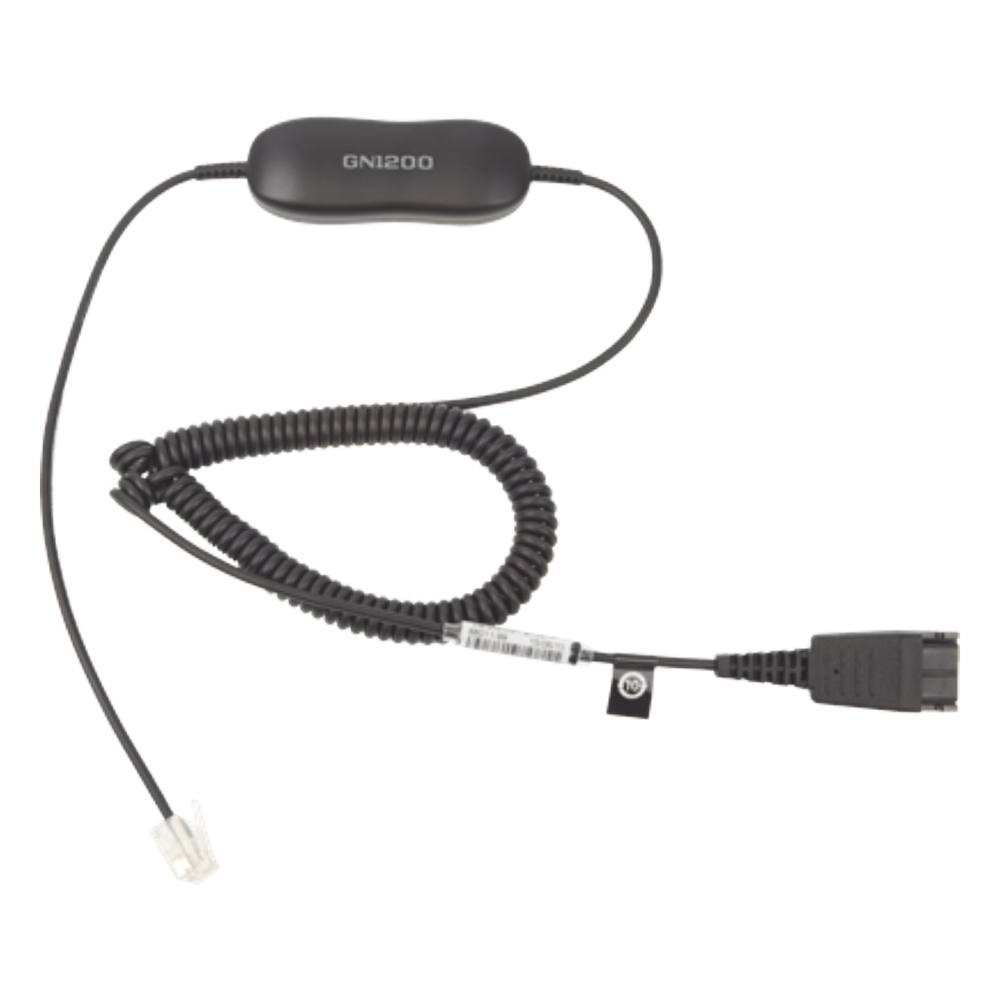 Jabra GN1200 cable enroscado con conexión QD y RJ-9 (88011-99)