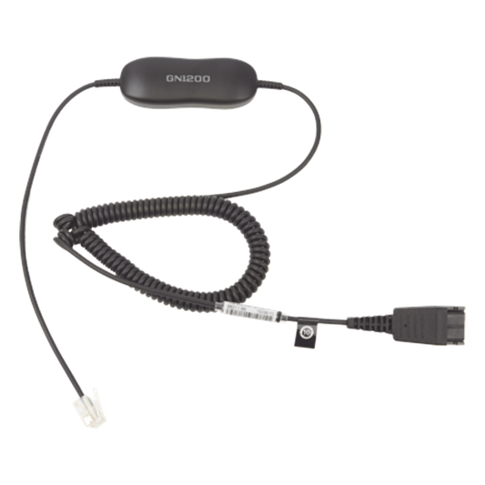 Jabra GN1200 cable enroscado con conexión QD y RJ-9 (88011-99)