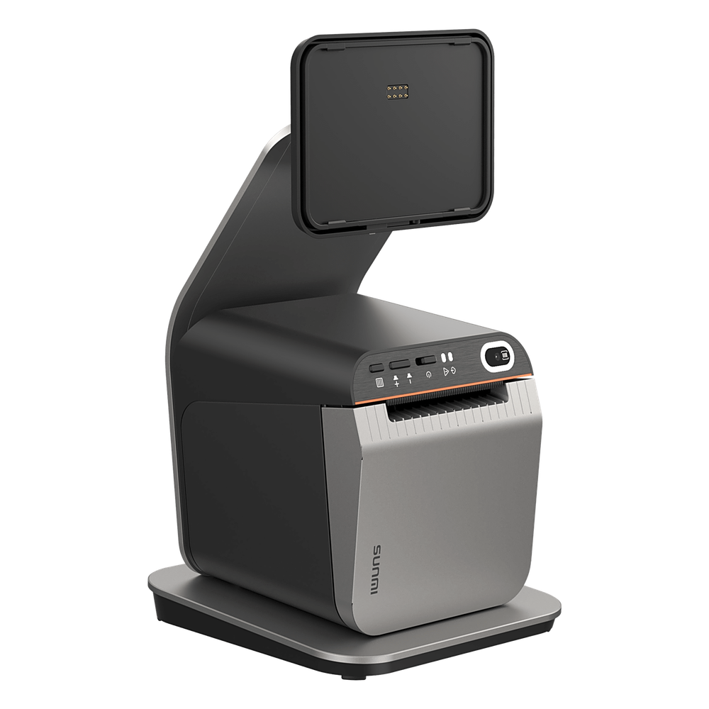 Base con Scanner 1D y 2D para SUNMI CPad / Compatible con Impresora / Quick Lock / Giro 145° / Alimentación Inversa / Compatible 3 Tamaños CPad