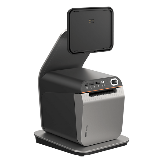 Base con Scanner 1D y 2D para SUNMI CPad / Compatible con Impresora / Quick Lock / Giro 145° / Alimentación Inversa / Compatible 3 Tamaños CPad