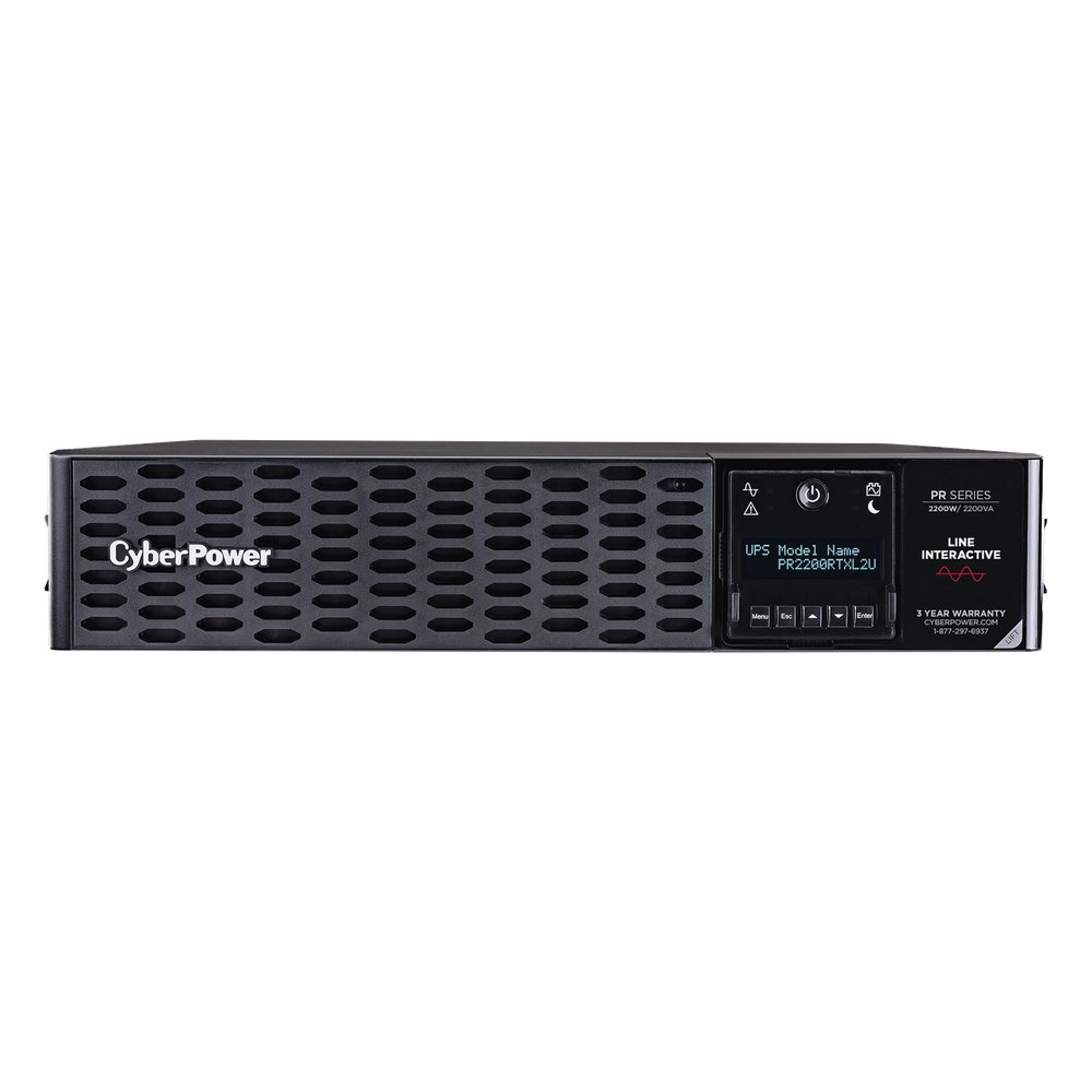 UPS de 2200 VA/2200 W, Topología Línea Interactiva, Entrada 120 Vca NEMA L5-30P, Onda Senoidal Pura, Torre o Rack 2 UR, Con 8 Tomas NEMA 5-20R