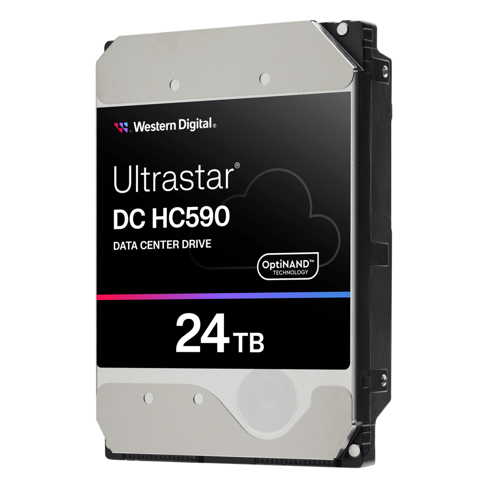 Disco Duro Empresarial WD Ultrastar DC HC590 / 24TB / SATA 6Gb/s / 7200 RPM / OptiNAND / CMR / HelioSeal