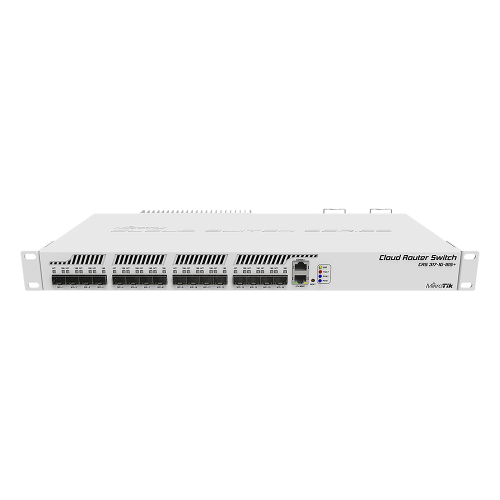 Cloud Router Switch CRS317-1G-16S+RM 16 Puertos SFP+, 1 Puerto Gigabit Ethernet