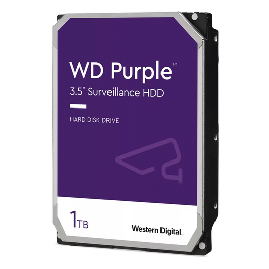 Disco Duro Purple de 1 TB / 5400 RPM / Optimizado para Soluciones de Videovigilancia / Uso 24-7 / 3 Años de Garantia