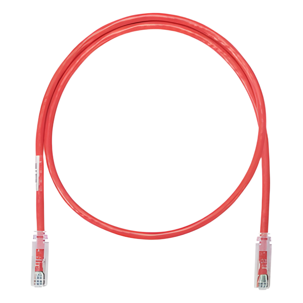 Cable de Parcheo UTP Categoría 6, con Plug Modular en Cada Extremo - 1.5 Metros (4.92 Pies) - Rojo