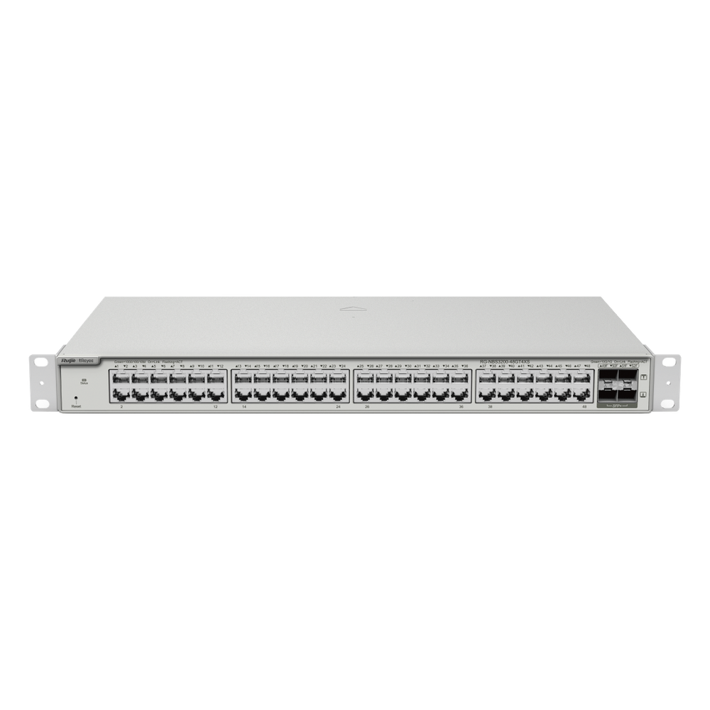 Switch Administrable Capa 2+ Plus, con 48 puertos Gigabit + 4 SFP+ para fibra 10Gb, gestión gratuita desde la nube